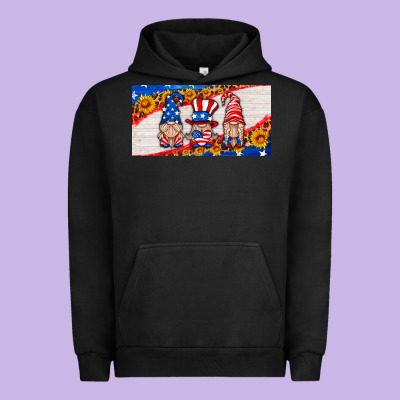 Usa Gnome License Plate Urban Hoodie Designed By Hra Design Shop