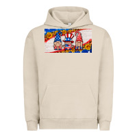 Pigment French Oak usa gnome license plate Urban Hoodie - HRA Design Shop