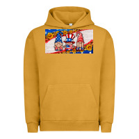 Pigment Peanut Butter usa gnome license plate Urban Hoodie - HRA Design Shop