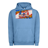 Pigment Pebble Blue usa gnome license plate Urban Hoodie - HRA Design Shop