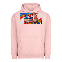 Pigment Salmon usa gnome license plate Urban Hoodie - HRA Design Shop