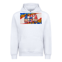 White usa gnome license plate Urban Hoodie - HRA Design Shop