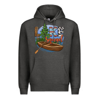Charcoal Heather lake squad Premium Hoodie - HRA Design Shop