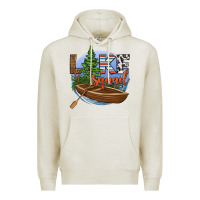 Oatmeal Heather lake squad Premium Hoodie - HRA Design Shop