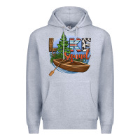 Heather Grey lake squad Premium Hoodie - HRA Design Shop