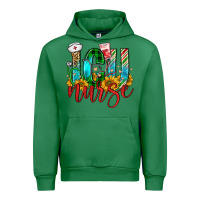 Emerald christmas icu nurse Urban Hoodie - FaDigitalArtStudio