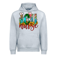 Heather Grey christmas icu nurse Urban Hoodie - FaDigitalArtStudio