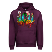 Mauve Wine christmas icu nurse Urban Hoodie - FaDigitalArtStudio