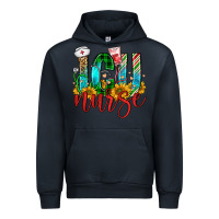 Navy christmas icu nurse Urban Hoodie - FaDigitalArtStudio