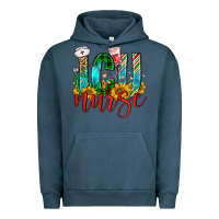 Pigment Midnight Navy christmas icu nurse Urban Hoodie - FaDigitalArtStudio