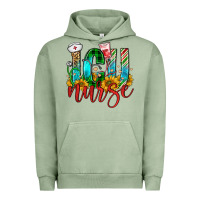 Pigment Oil Green christmas icu nurse Urban Hoodie - FaDigitalArtStudio
