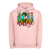 Pigment Salmon christmas icu nurse Urban Hoodie - FaDigitalArtStudio