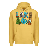 Antique Gold lake life Premium Hoodie - HRA Design Shop