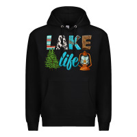 Black lake life Premium Hoodie - HRA Design Shop