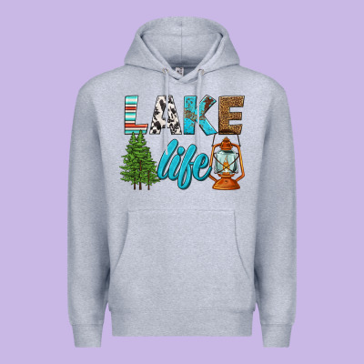 Lake Life Premium Hoodie Designed By Hra Design Shop