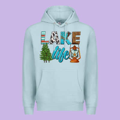 Lake Life Premium Hoodie Designed By Hra Design Shop