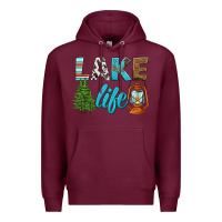 Burgundy lake life Premium Hoodie - HRA Design Shop