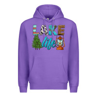 Purple lake life Premium Hoodie - HRA Design Shop
