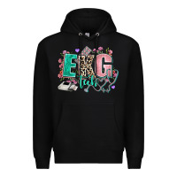 Black ekg tech Premium Hoodie - AdoDesignShop