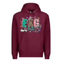 Burgundy ekg tech Premium Hoodie - AdoDesignShop