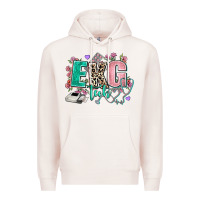 Pale Pink ekg tech Premium Hoodie - AdoDesignShop