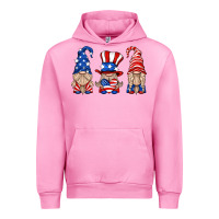 Fuchsia Pink usa gnome Urban Hoodie - HRA Design Shop
