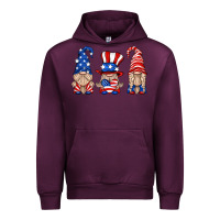 Mauve Wine usa gnome Urban Hoodie - HRA Design Shop
