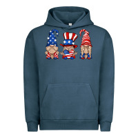 Pigment Midnight Navy usa gnome Urban Hoodie - HRA Design Shop
