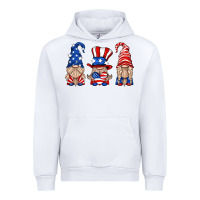 White usa gnome Urban Hoodie - HRA Design Shop