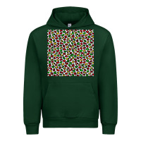 Forest Green christmas leopard Urban Hoodie - FaDigitalArtStudio