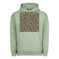 Pigment Oil Green christmas leopard Urban Hoodie - FaDigitalArtStudio