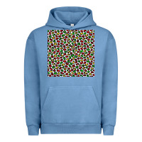 Pigment Pebble Blue christmas leopard Urban Hoodie - FaDigitalArtStudio
