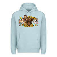 Blue Mist mom highland cow Premium Hoodie - RacoonDesign