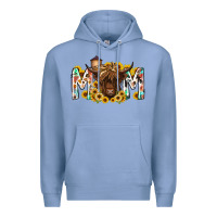 Colony Blue mom highland cow Premium Hoodie - RacoonDesign