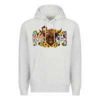 Dove Grey mom highland cow Premium Hoodie - RacoonDesign
