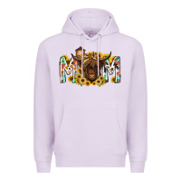 Lilac mom highland cow Premium Hoodie - RacoonDesign