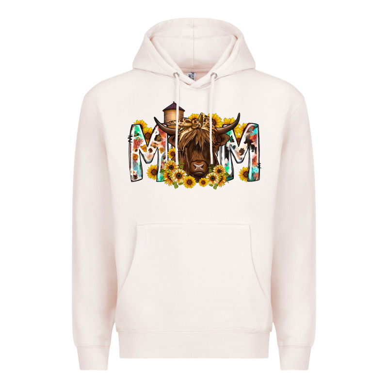 Mom Highland Cow Premium Hoodie by RacoonDesign | Teevron