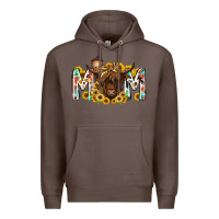Coffee mom highland cow Premium Hoodie - RacoonDesign