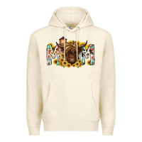 Sandshell mom highland cow Premium Hoodie - RacoonDesign