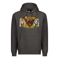 Smoke mom highland cow Premium Hoodie - RacoonDesign
