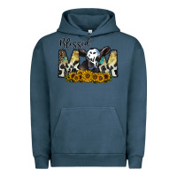 Pigment Midnight Navy blessed Urban Hoodie - CowhideDigitalArt