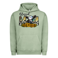 Pigment Oil Green blessed Urban Hoodie - CowhideDigitalArt