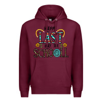 Burgundy happy last schopol Premium Hoodie - CowhideDigitalArt