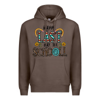 Coffee happy last schopol Premium Hoodie - CowhideDigitalArt