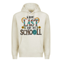 Oatmeal Heather happy last schopol Premium Hoodie - CowhideDigitalArt