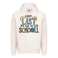 Pale Pink happy last schopol Premium Hoodie - CowhideDigitalArt
