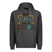 Charcoal Heather happy last schopol Premium Hoodie - CowhideDigitalArt