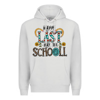 Dove Grey happy last schopol Premium Hoodie - CowhideDigitalArt