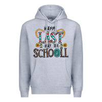 Heather Grey happy last schopol Premium Hoodie - CowhideDigitalArt