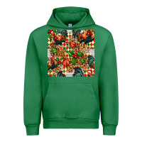 Emerald christmas leopard chicken Urban Hoodie - FaDigitalArtStudio